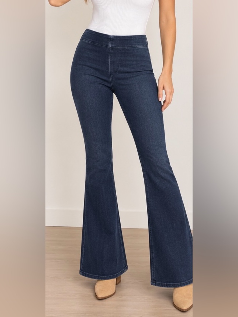 NWT Free People We The Free Penny Pull-On Flare Jeans Indigo 30